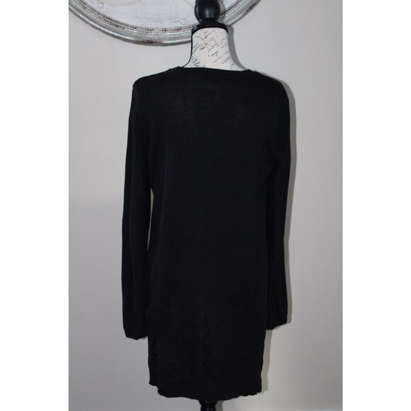 BCBGeneration Womens Long Sleeve Knit black Pullover Sweater Size M/L - Picture 4 of 11